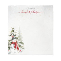Hearthlight Notes Winter Snowman Personalized