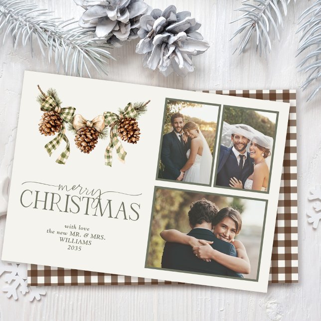 Hearthpine | Pine & Gingham Nygift Jul Julkort (Skapare uppladdad)