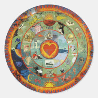 HeartImageFreda Runt Klistermärke