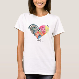 Heartimal för Kauai kärlektupp tanktop T-shirt