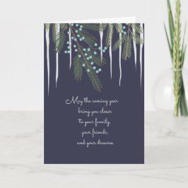 Heartkänd jul Illustrated Hälsning Helgkort