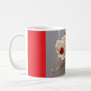 "Heartkände "Jag saknar dig" Mugg! Perfekt för Lov Kaffemugg