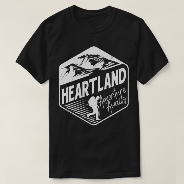 Heartland Äventyr Awaits T Shirt (Design framsida)