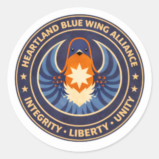 Heartland Blue Wing Alliance MissouriSticke Runt Klistermärke