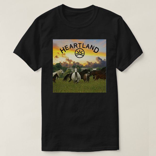 Heartland, Heartland Horse Dekorativ kudde T Shirt (Design framsida)
