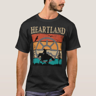 Heartland,Heartland Ranch,SolnedgångHeartla T Shirt