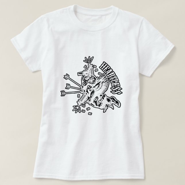Heartless Gangster Angel Trendig Mode T Shirt (Design framsida)