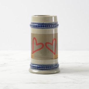 Hearts 22 oz Stein Sejdel