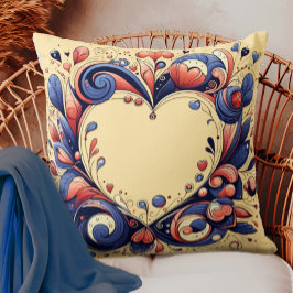 Hearts and Flowers Dekorativ kudde