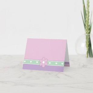 Hearts and Flowers Notecard - multipurpose Tack Kort
