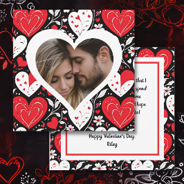 Hearts and Flowers Photo Valentine Day