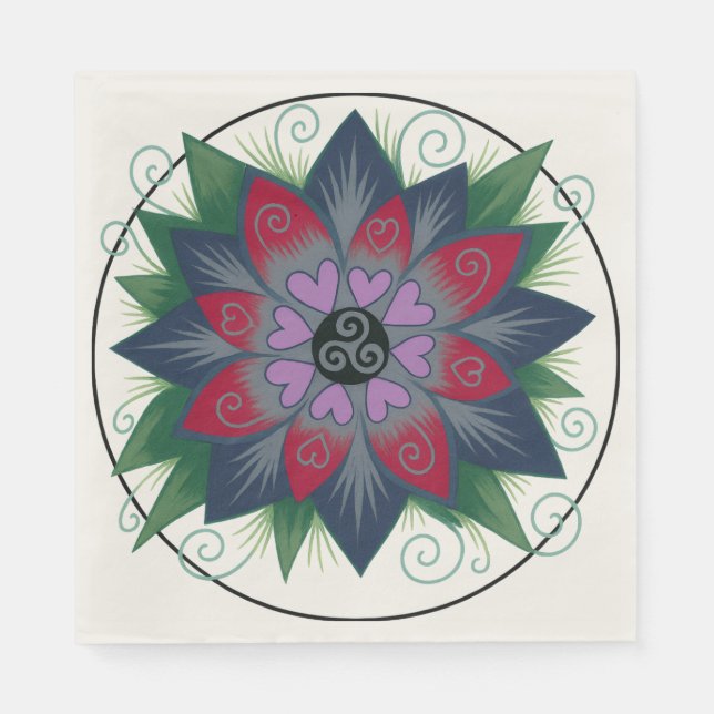 Hearts and Vines Pappersservett (Framsidan)