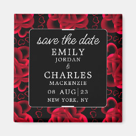 Hearts Aully Elegant bröllop Magnet