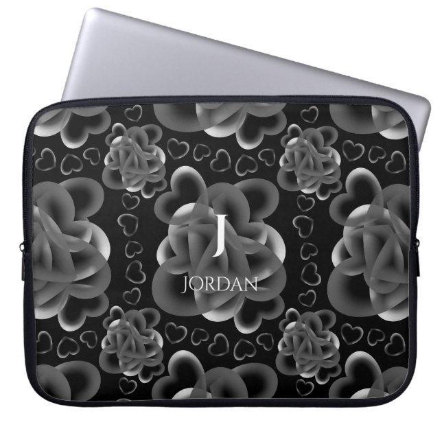 Hearts Aully Mönster Laptop Fodral (Framsidan)