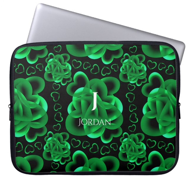 Hearts Aully Mönster Laptop Fodral (Framsidan)