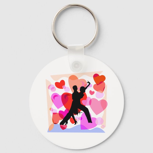 Hearts ballrumsdans nyckelring (Framsida)