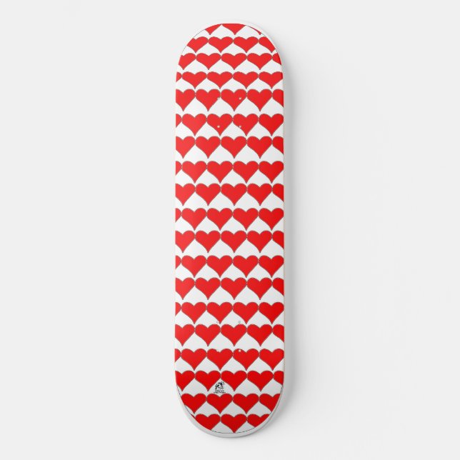 Hearts bara skateboard bräda 21,5 cm (Framsida)