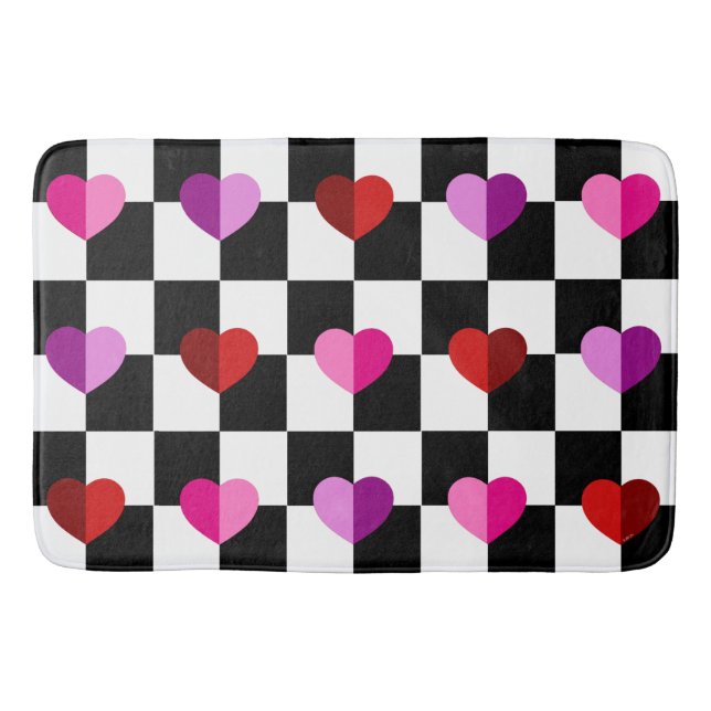 Hearts Bath Mat Badrumsmatta (Framsidan)