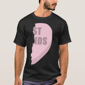 Hearts Best Friend TsMatching BFF-utmatningsetiket T Shirt