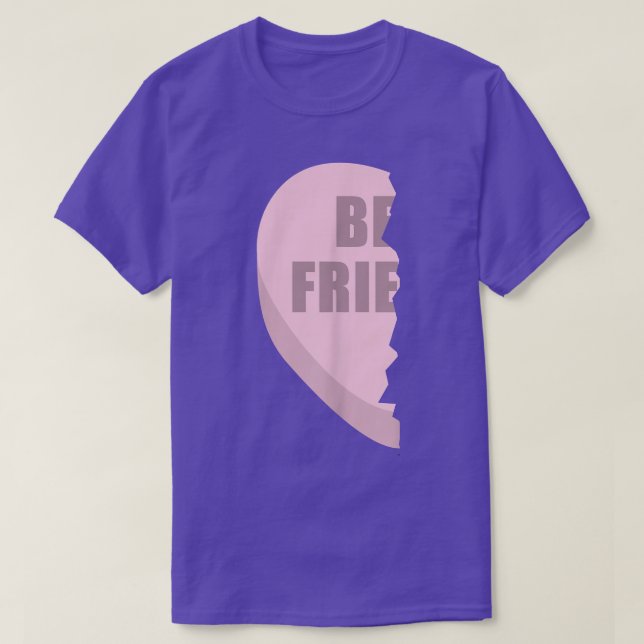 Hearts Best Friend TsMatching BFF-utmatningsetiket T Shirt (Design framsida)