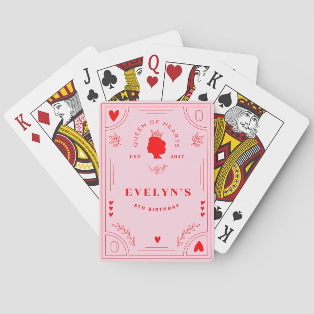 Hearts Birthday Casinokort (Baksidan)