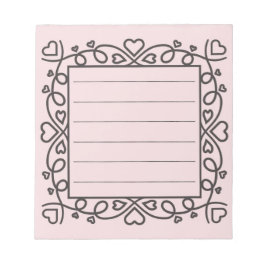 Hearts Border  Anteckningsblock