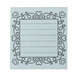 Hearts Border Anteckningsblock
