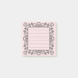 Hearts Border  Post-it Block