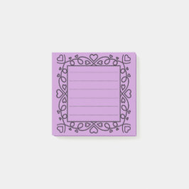 Hearts Border  Post-it Block