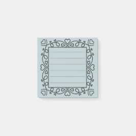 Hearts Border Post-it Block