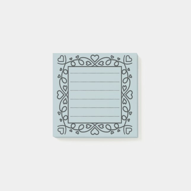 Hearts Border Post-it Block (Framsida)