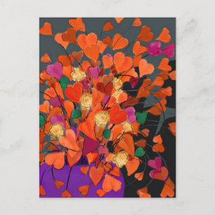 Hearts Bouquet - Valentine Helg Vykort