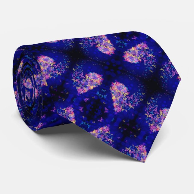 Hearts Butterfly Neck Tie Slips (Rullad)