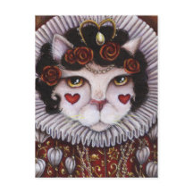 Hearts Cat Alice Wonderland Fantasy Art