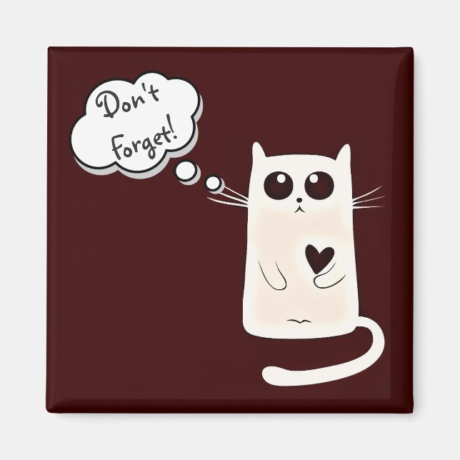 Hearts Cat Magnet (Framsidan)