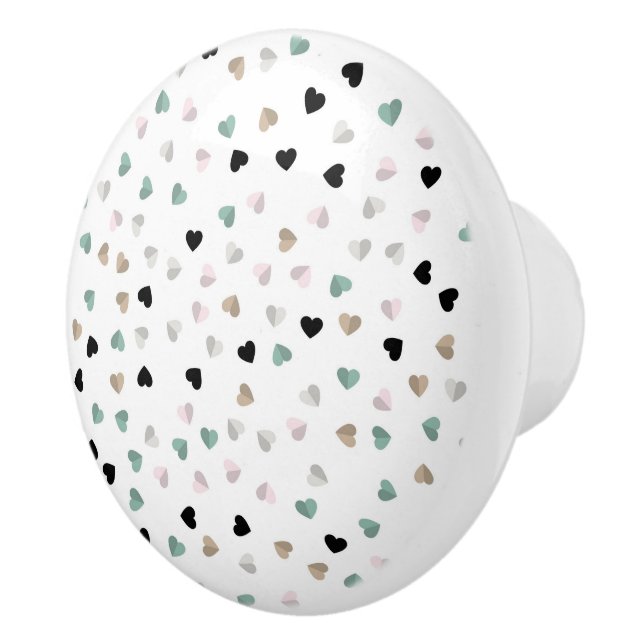 Hearts Ceramic Knob Knopp (Höger)