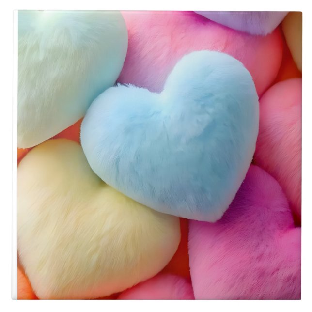 Hearts Ceramic Tile Kakelplatta (Framsidan)
