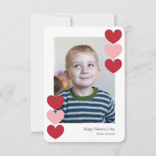 Hearts Classroom Photo Valentiness-kort Tack Kort