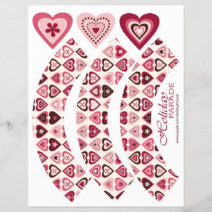 Hearts Confection Cupkaka Wrapper Reklamblad