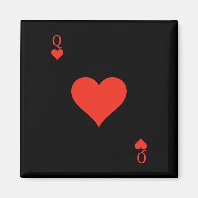Hearts Costume Deck of Cards Spelkort Magnet (Framsidan)