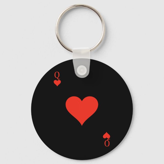 Hearts Costume Deck of Cards Spelkort Nyckelring (Framsida)