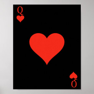 Hearts Costume Deck of Cards Spelkort Poster