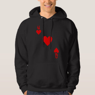 Hearts Costume Halloween Deck of Cards Hoodie