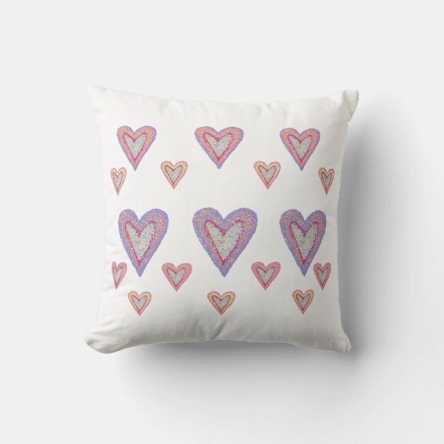 Hearts Cushion 41 x 41 cm Kudde (Framsida)