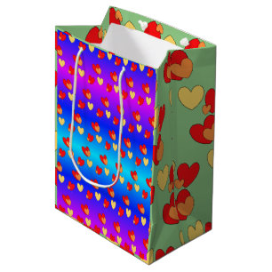 Hearts Cust. BG Färg Gift Bag