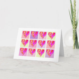 Hearts design, Valentine Kärlek och Romantik Helgkort