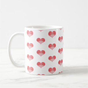 Hearts Desire Heart Mönster Kaffemugg