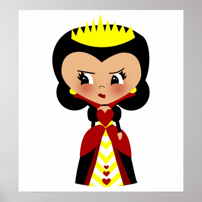 Hearts drottning - Alice Äventyr i Wonderland Poster (Framsidan)