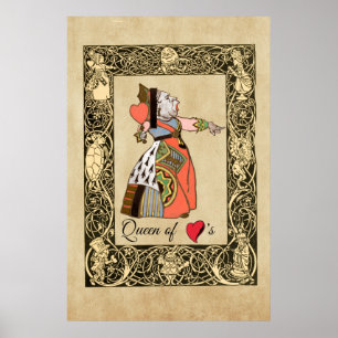 Hearts drottning , Alice's Äventyr i Wonderland Poster