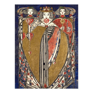 Hearts drottning av Margaret Macdonald Mackintosh Fototryck